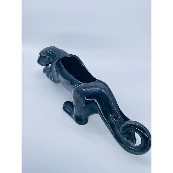 -SOLD- Iconic 50s Haegar Stalking Black Panther planter - Picture 3 of 8